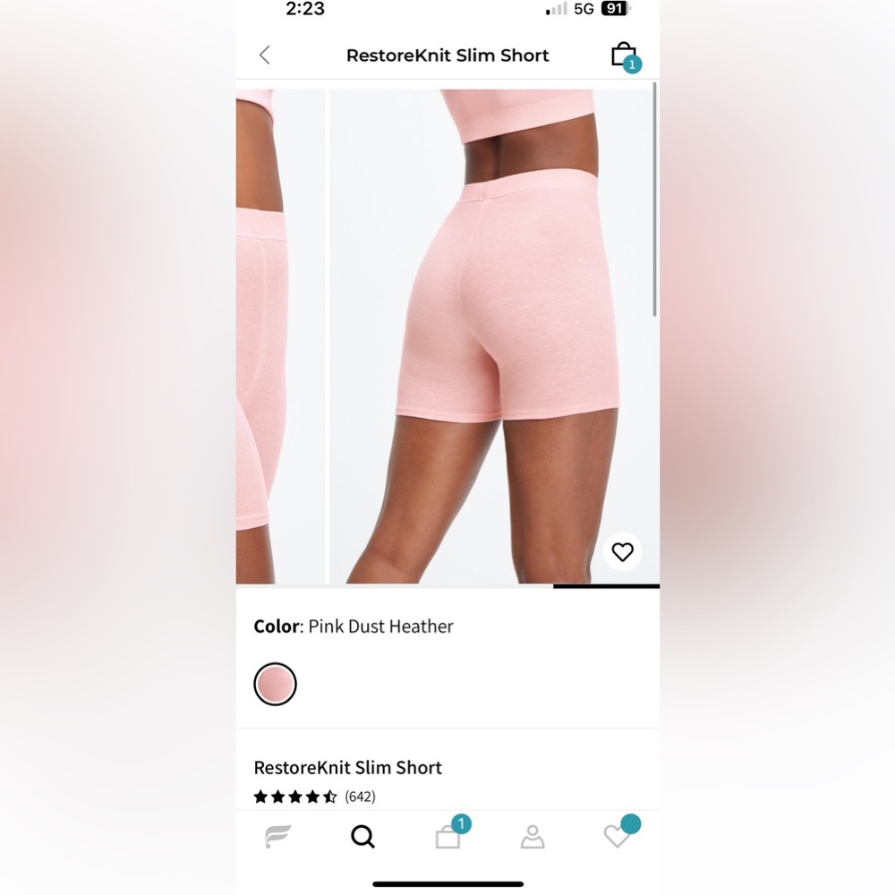 Fabletics never worn ribbed shorts